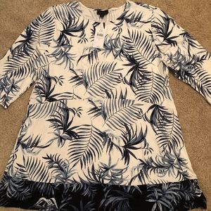 palm print blouse